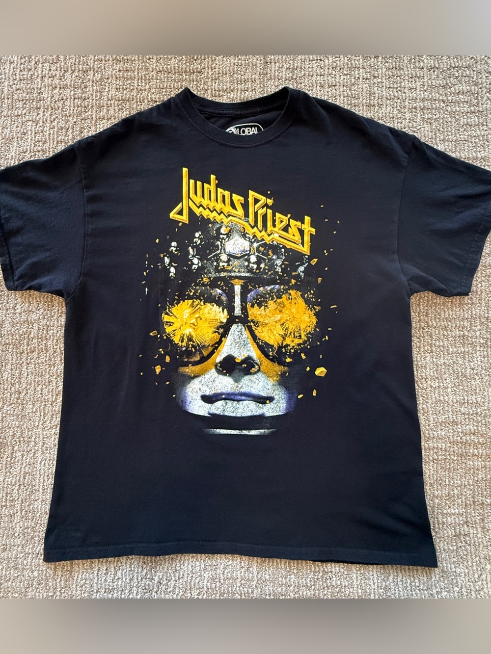 Judas Priest 50 Heavy Metal Years Graphic T-Shirt Men's XL Black 2020 Licensed
